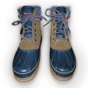 Insulated Duck Boot Thermalite Sz 7 Leather Upper Winter Snow Waterproof Toe